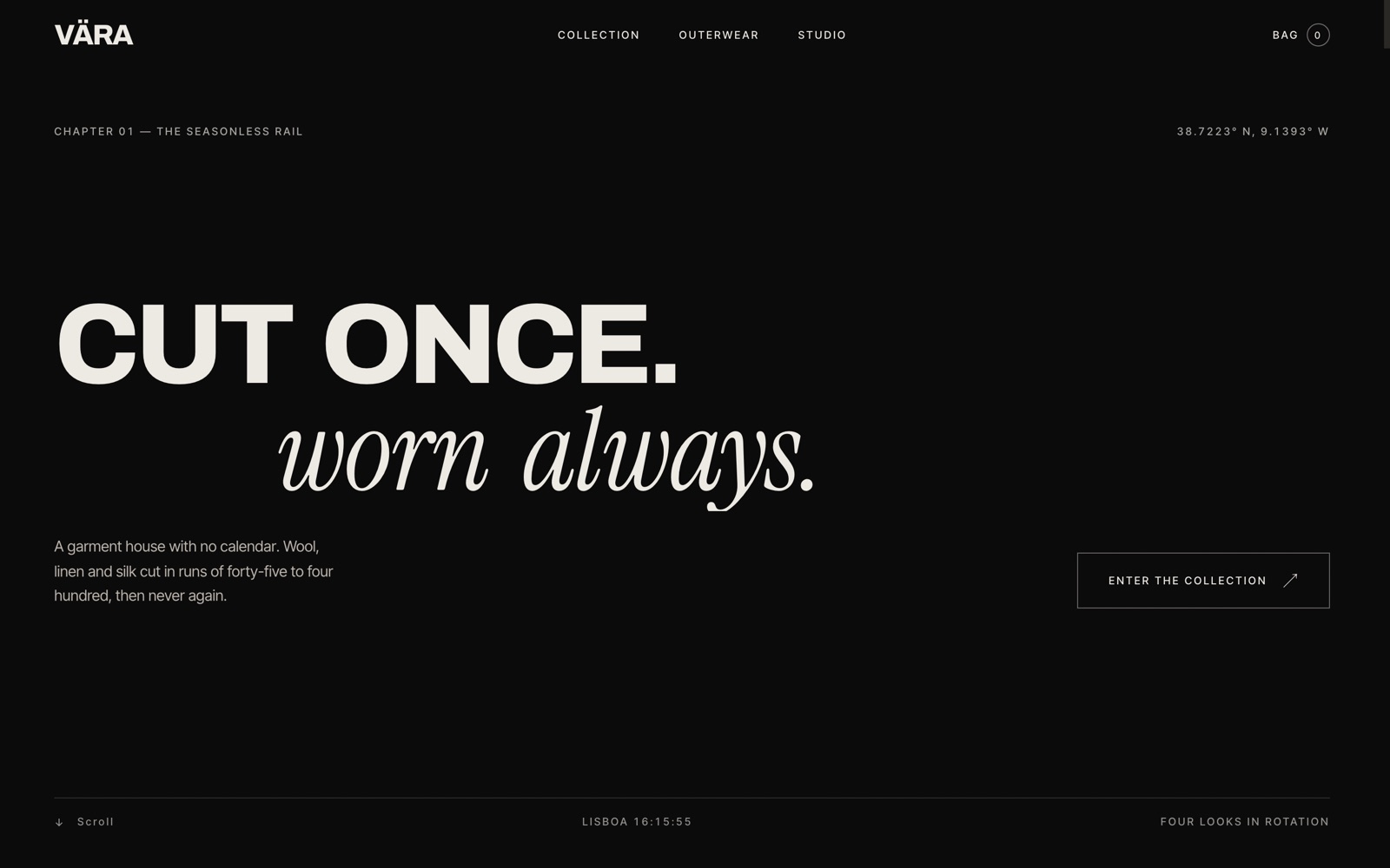 VÄRA — the live site